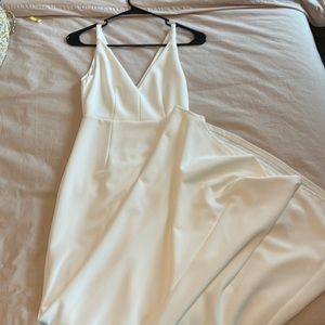 Lulus White Maxi Dress, Size XS, Worn Once